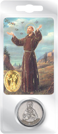 Saint Francis Pocket Token & Prayer Card