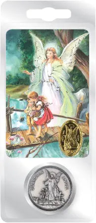 Guardian Angel Pocket Token & Prayer Card PowerfulHand