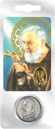 Saint Pio Pocket Token & Prayer Card CBC Distributors