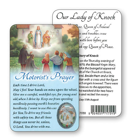 Knock Motorist Prayer Prayer Card