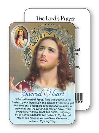 Sacred Heart of Jesus Prayer Card PowerfulHand
