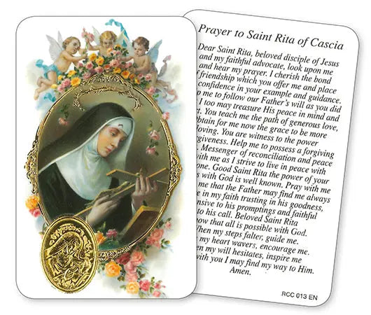 Prayer Card - Saint Rita CBC Distributors