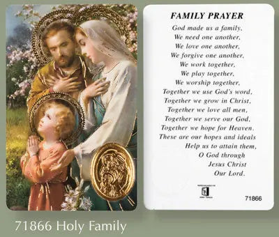 Prayer Card - Holy Family CBC Distributors