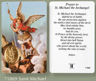 Prayer Card - Saint Michael CBC Distributors