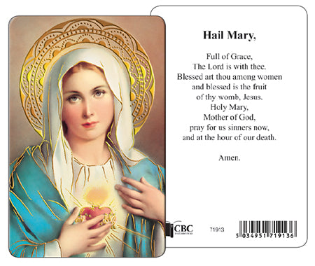 Prayer Card - The Hail Mary - S.H.of Mary