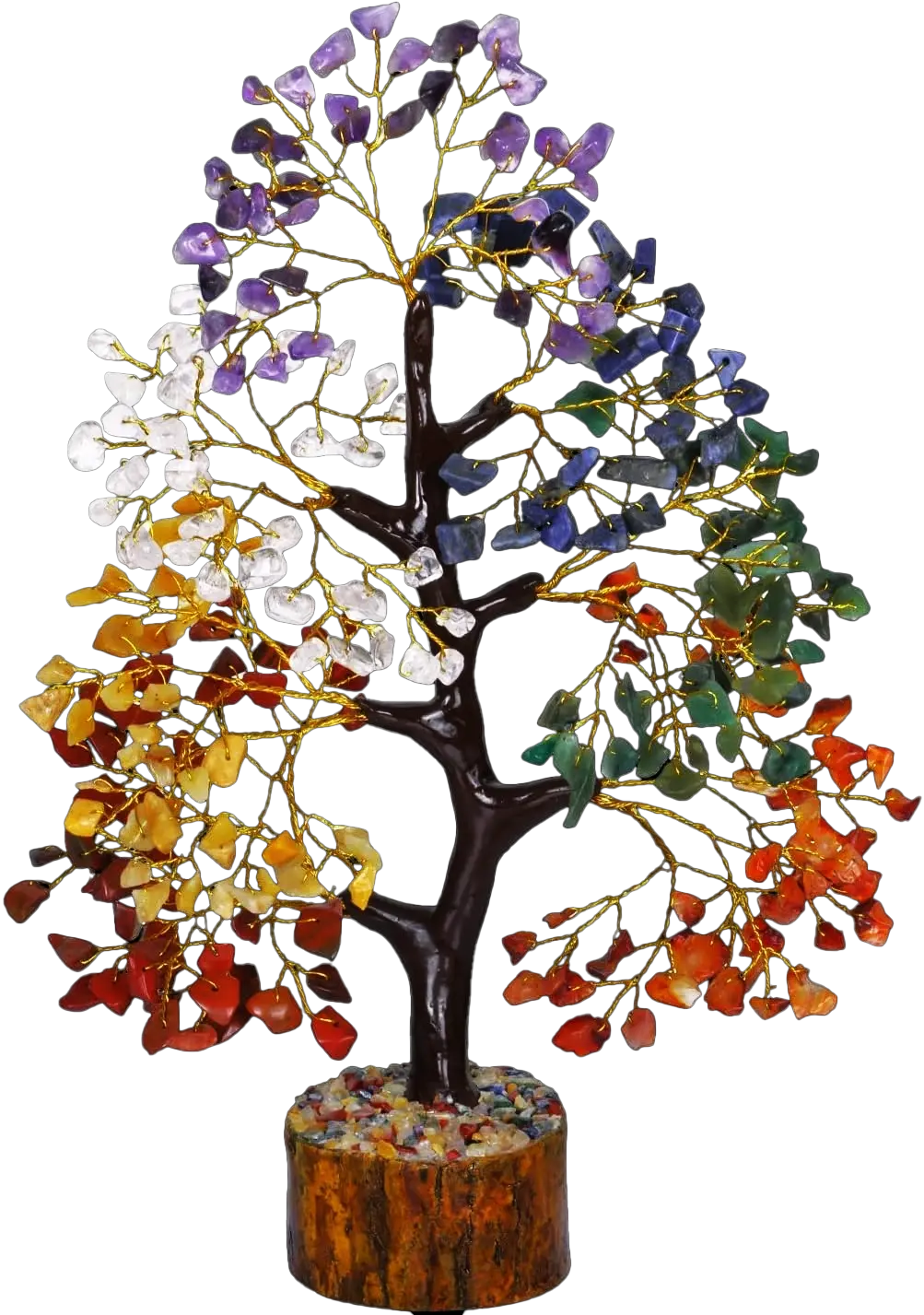 Seven Chakra Crystal Tree (10–12 Inch) Powerfulhand.com