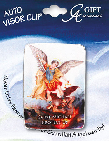 Artmetal Angel Car Visor - Saint Michael