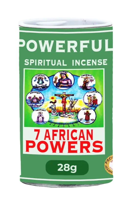 7 African Powers Incense Powder Blessed Horseshoe Products