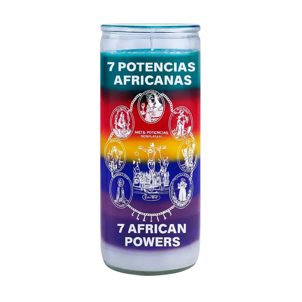 7 African Powers 14 Day Candle Powerfulhand.com