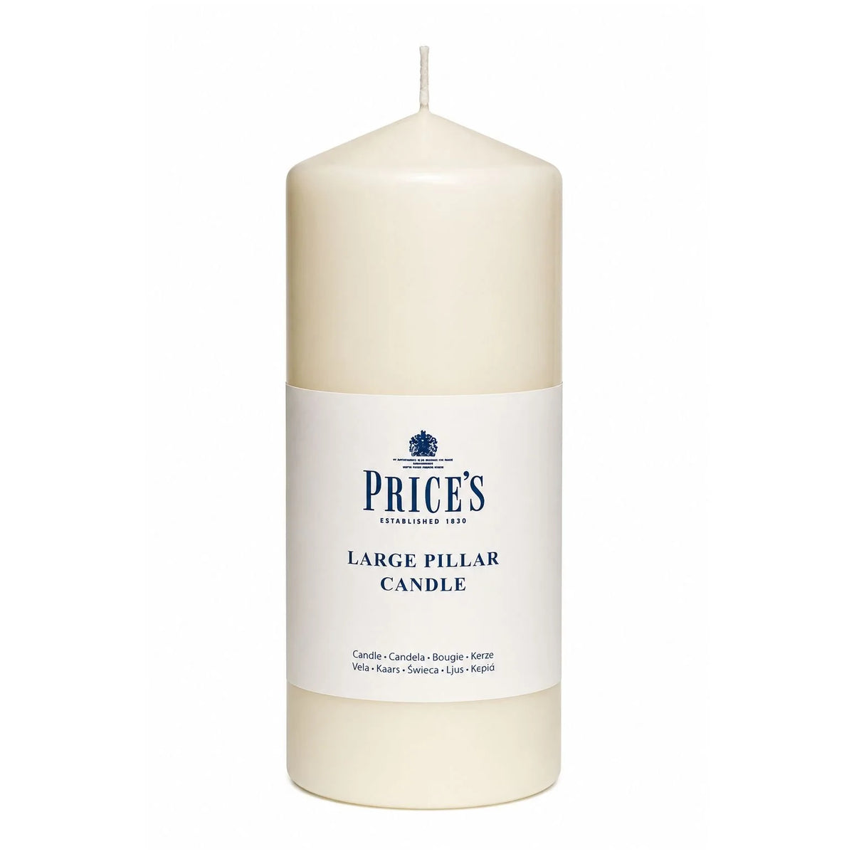 Price’s 6 inch ivory pillar candle