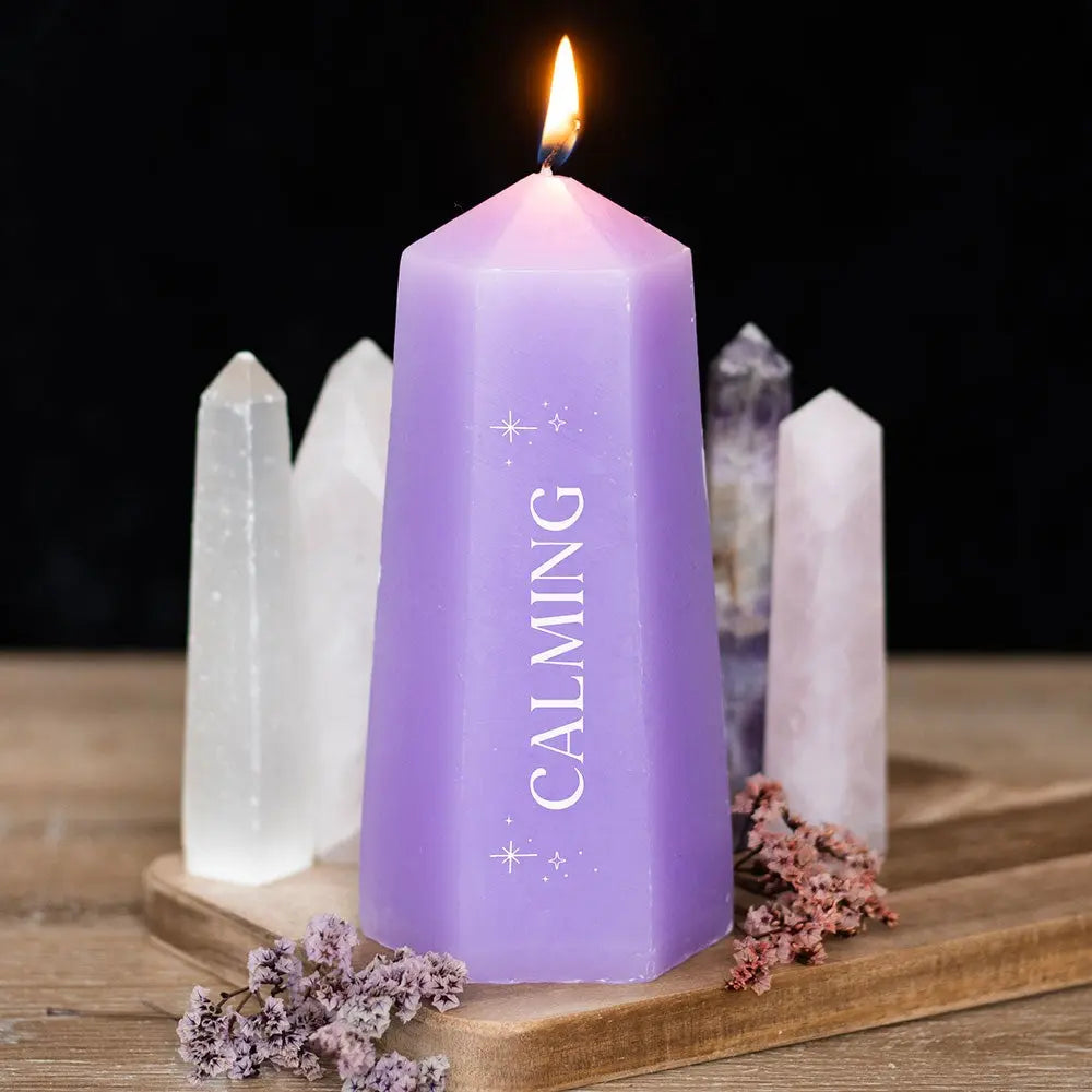 Calming Crystal Candle - Amethyst Something Different