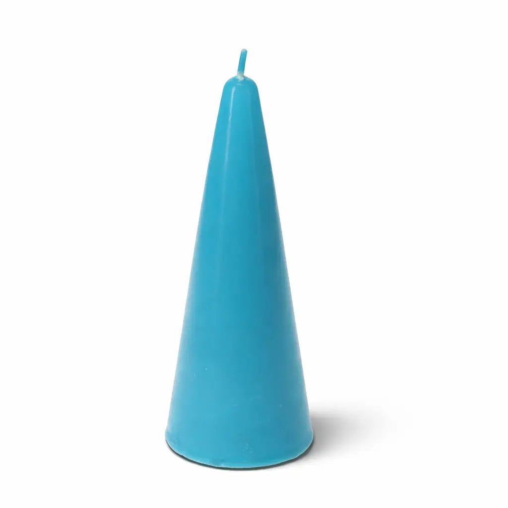 Dark Blue Small Cone Candle Powerfulhand.com