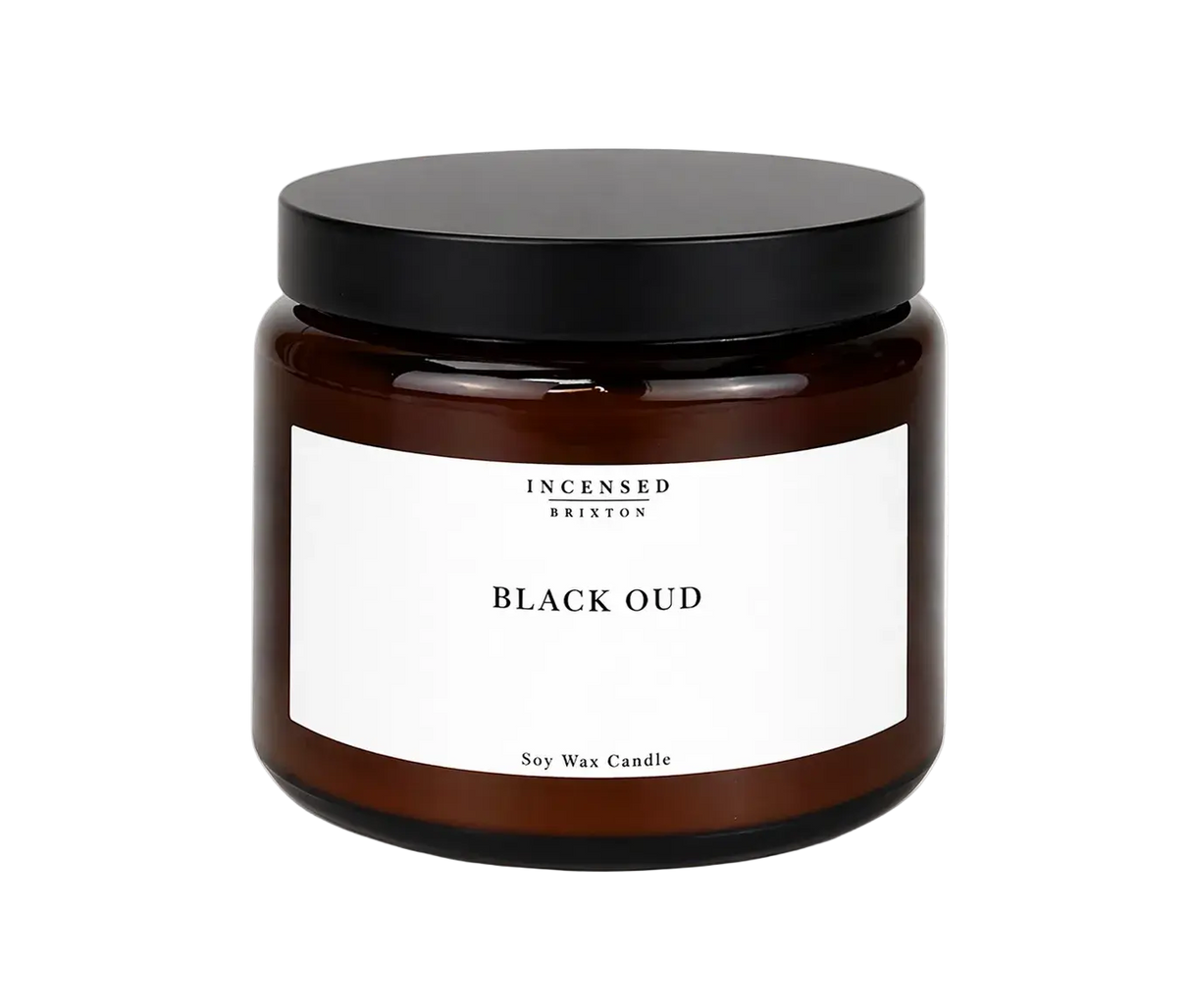 Black Oud Scented Candle (3 Wick) Powerfulhand.com