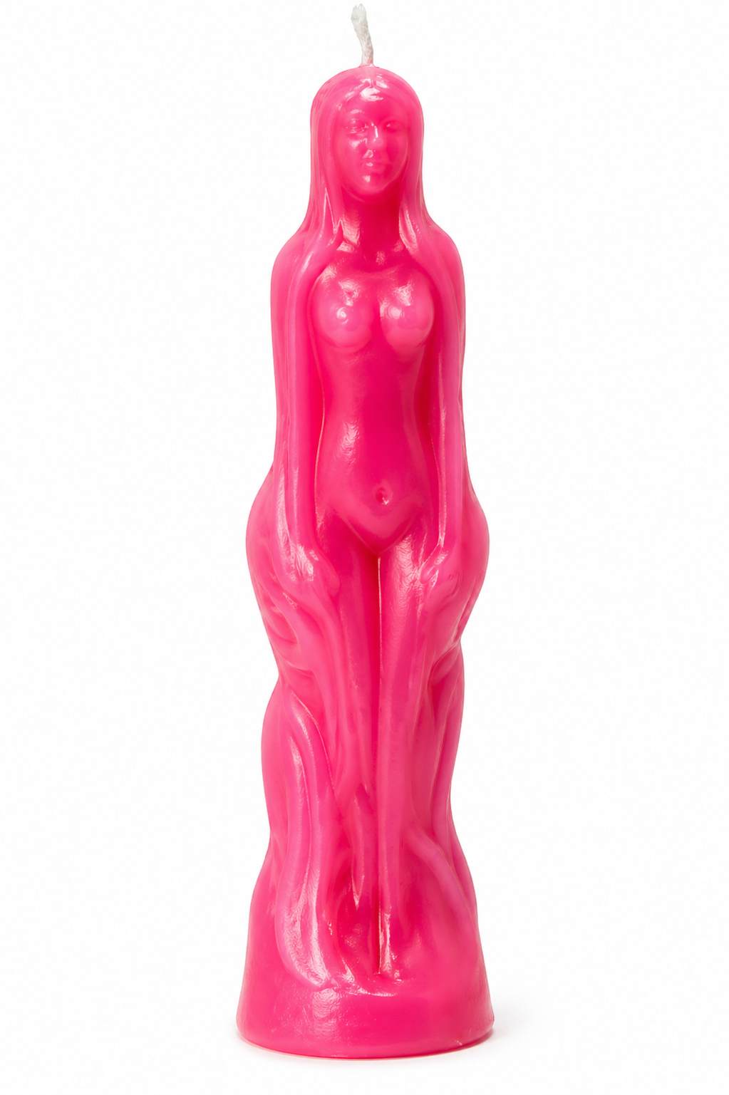 Pink Female Image Candle