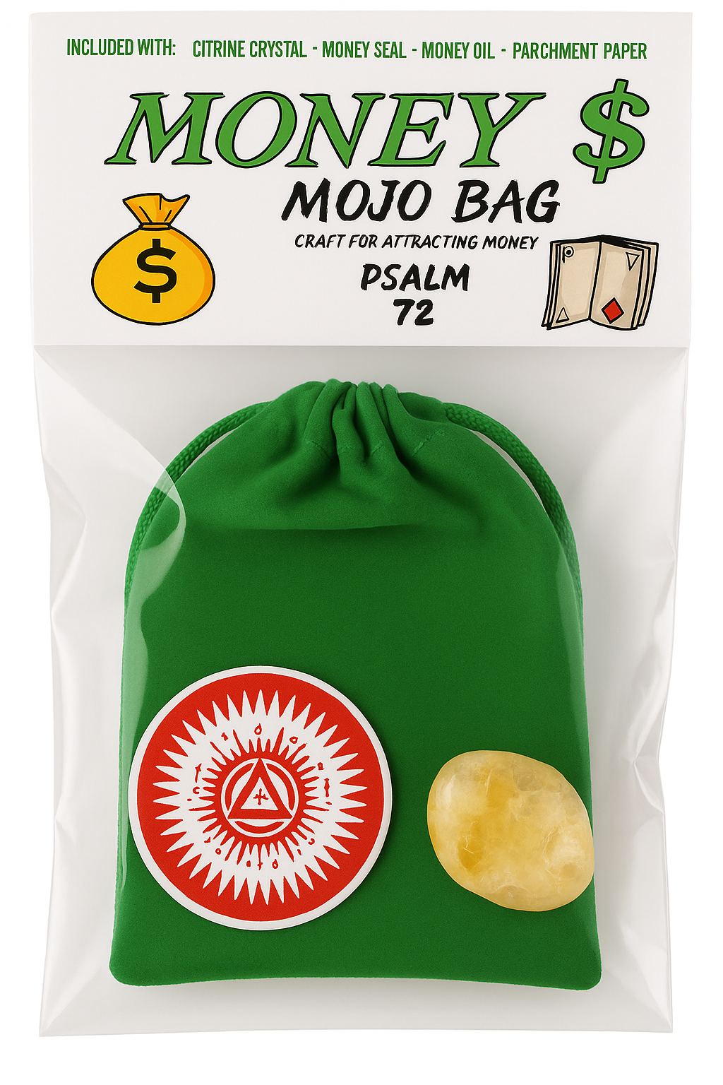 Money Mojo Bag (Citrine Crystal)