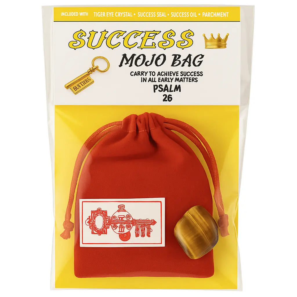 Success Mojo Bag (Tigers Eye Crystal) Powerfulhand.com