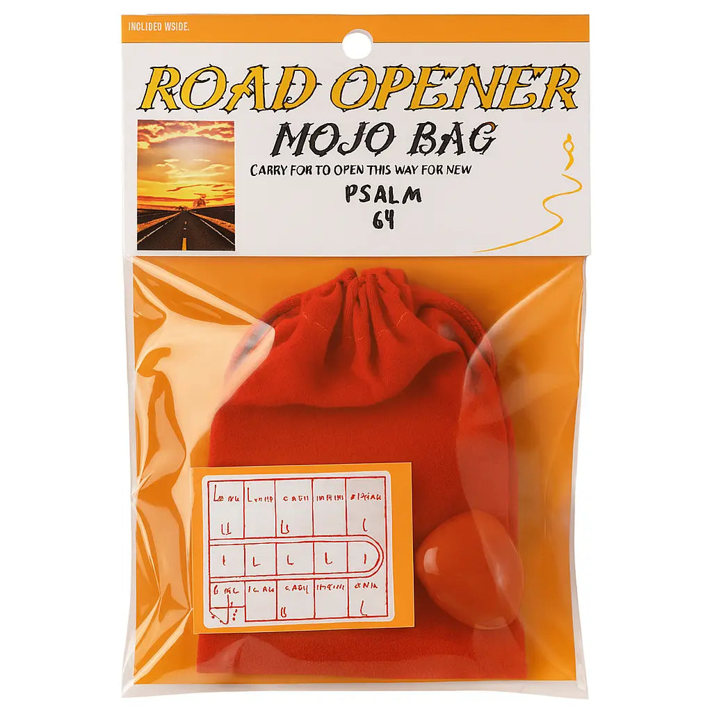 Road Opener Mojo Bag (Carnelian Crystal) Powerfulhand.com
