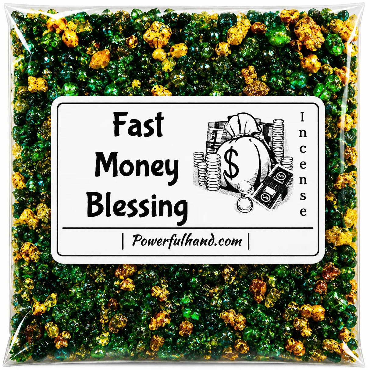 Fast Money Blessing Incense Grains Powerfulhand.com