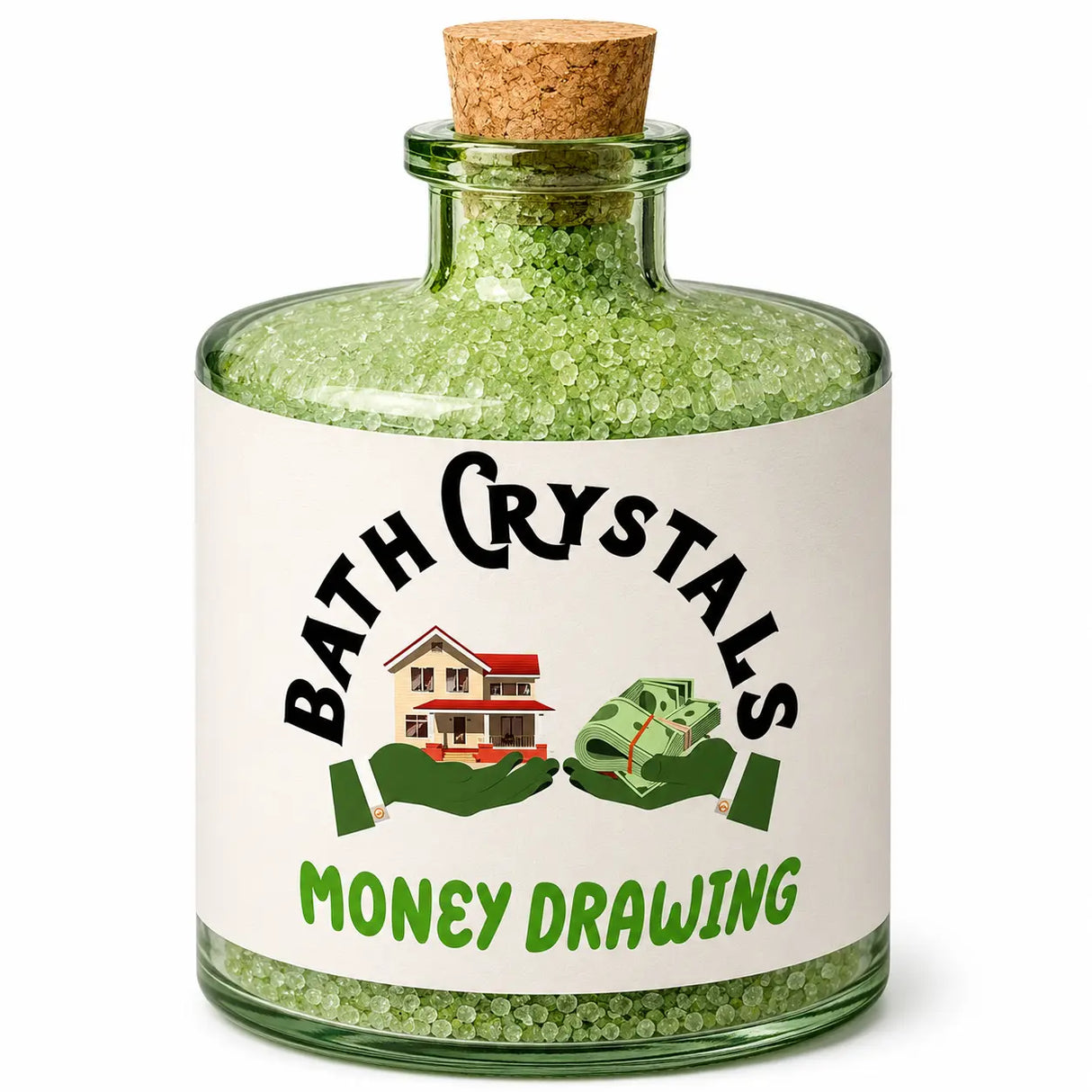 Money Drawing Bath Salt Crystals Blessed Horseshoe Products