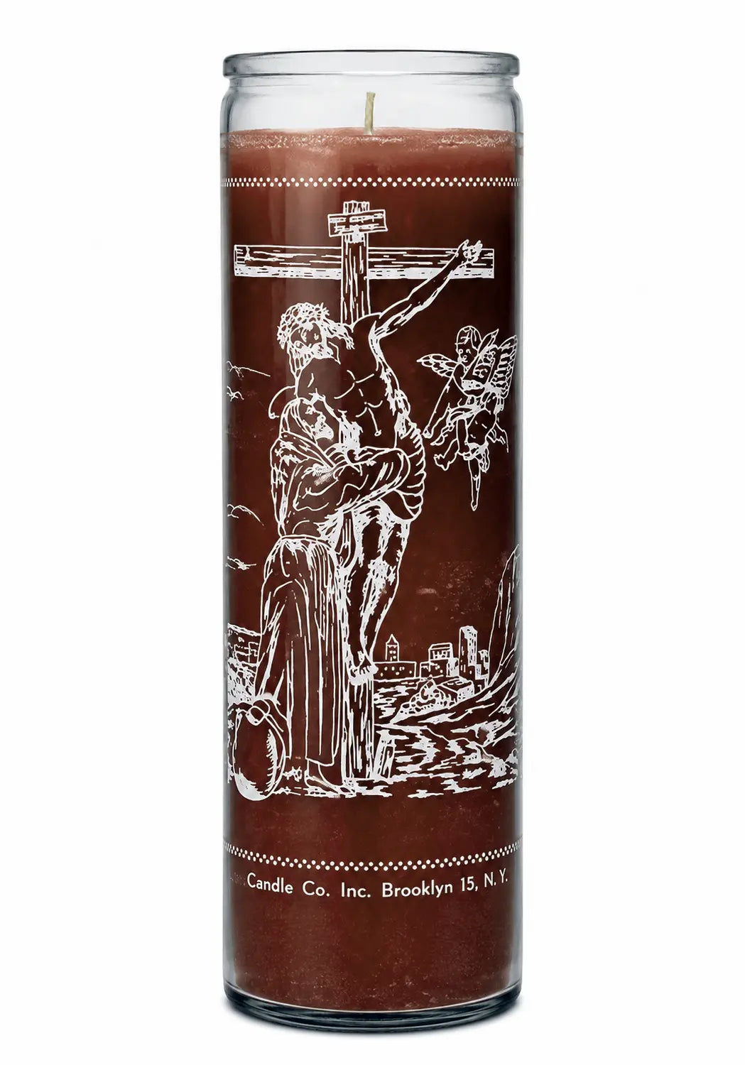 Saint Francis Of Assisi Crusader Candle Powerfulhand.com