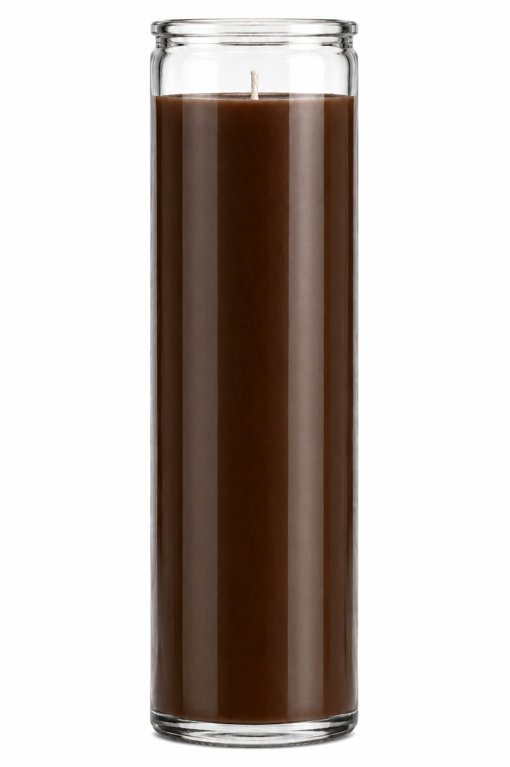 Brown Plain Glass Candle