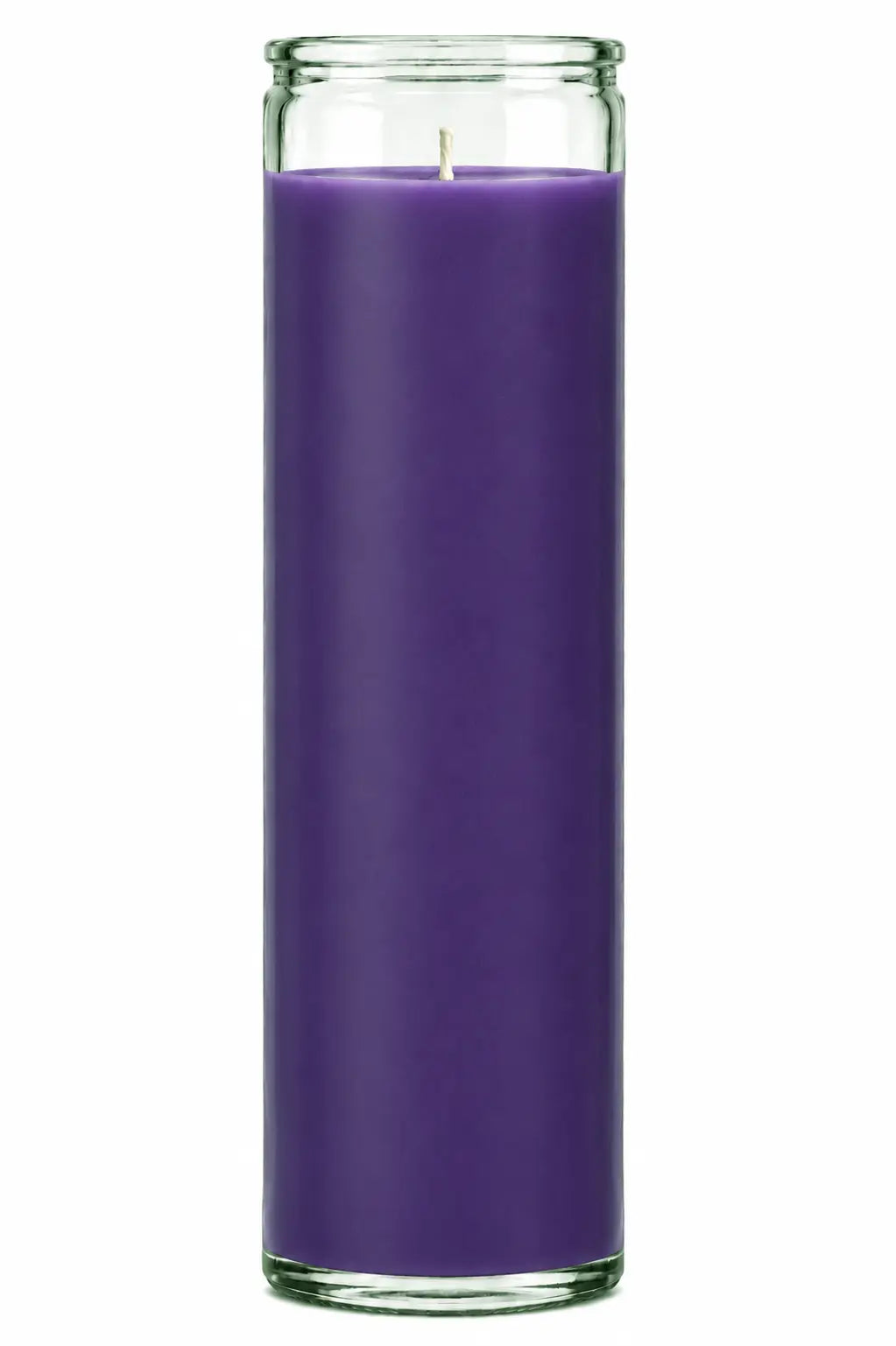 Purple Plain Glass Candle Powerfulhand.com