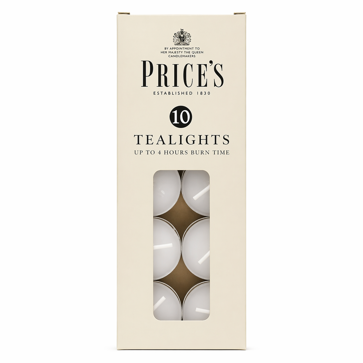 Prix Bougies chauffe-plat blanches, paquet de 10