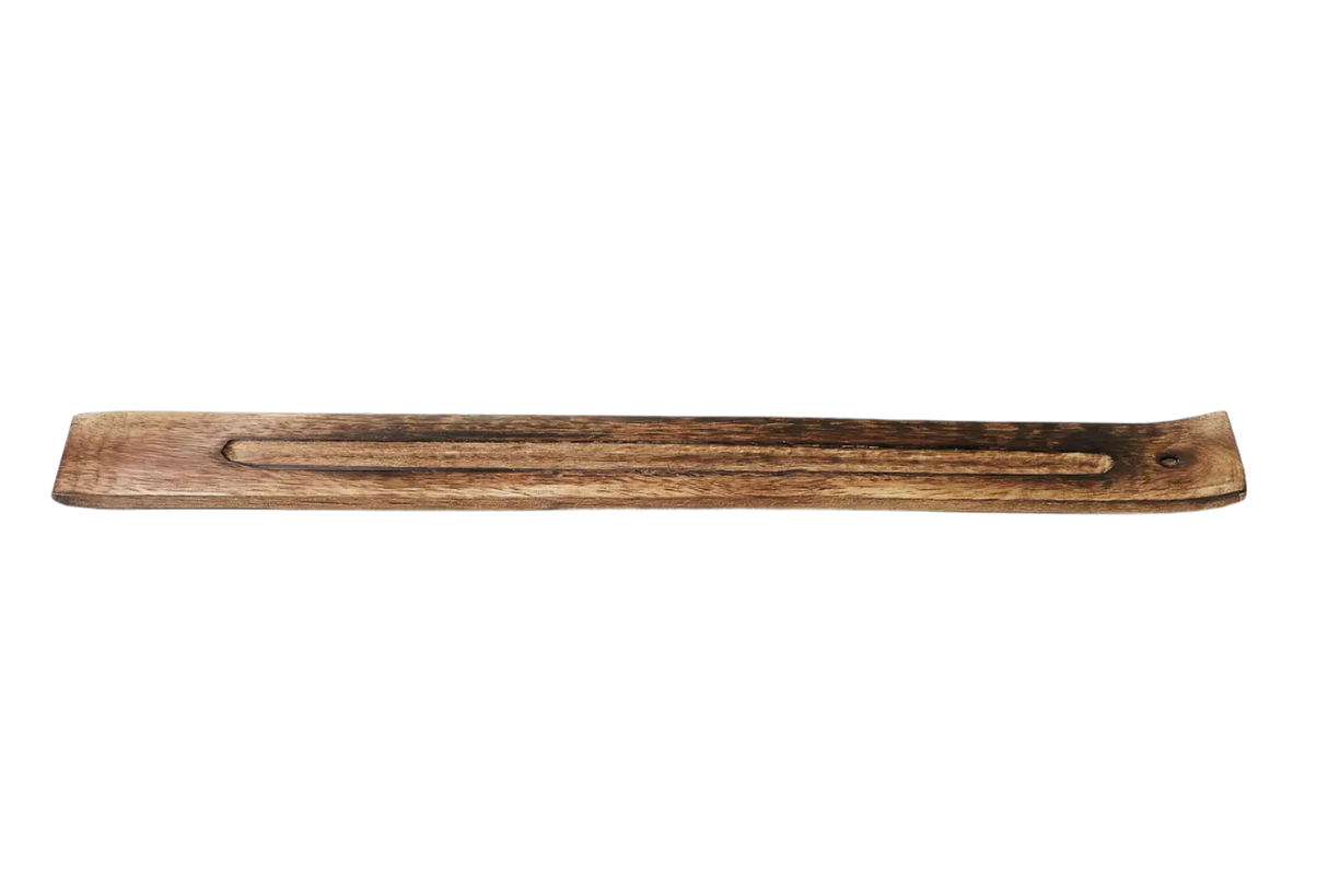 Long Wooden Ash Catcher for Jumbo Incense Sticks (20") Powerfulhand.com