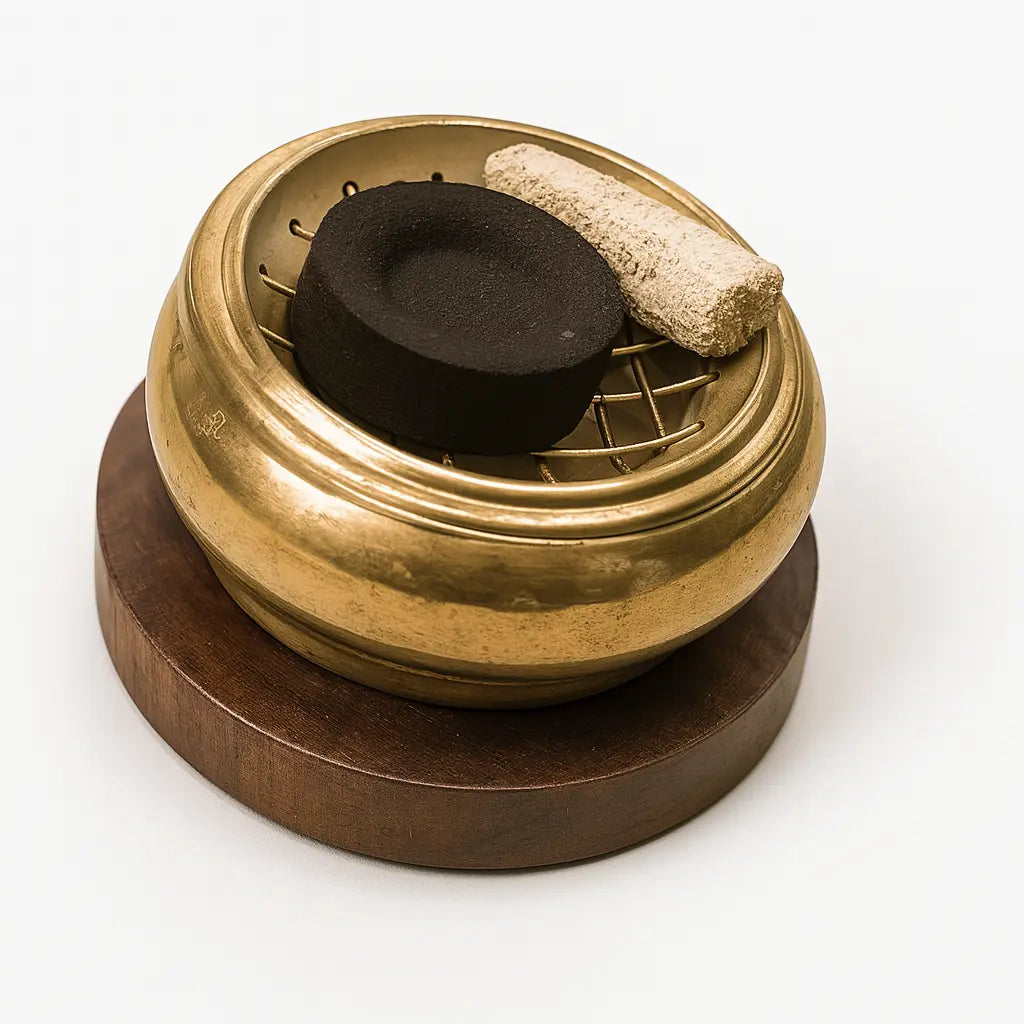 2.5" Brass Incense Burner Powerfulhand.com