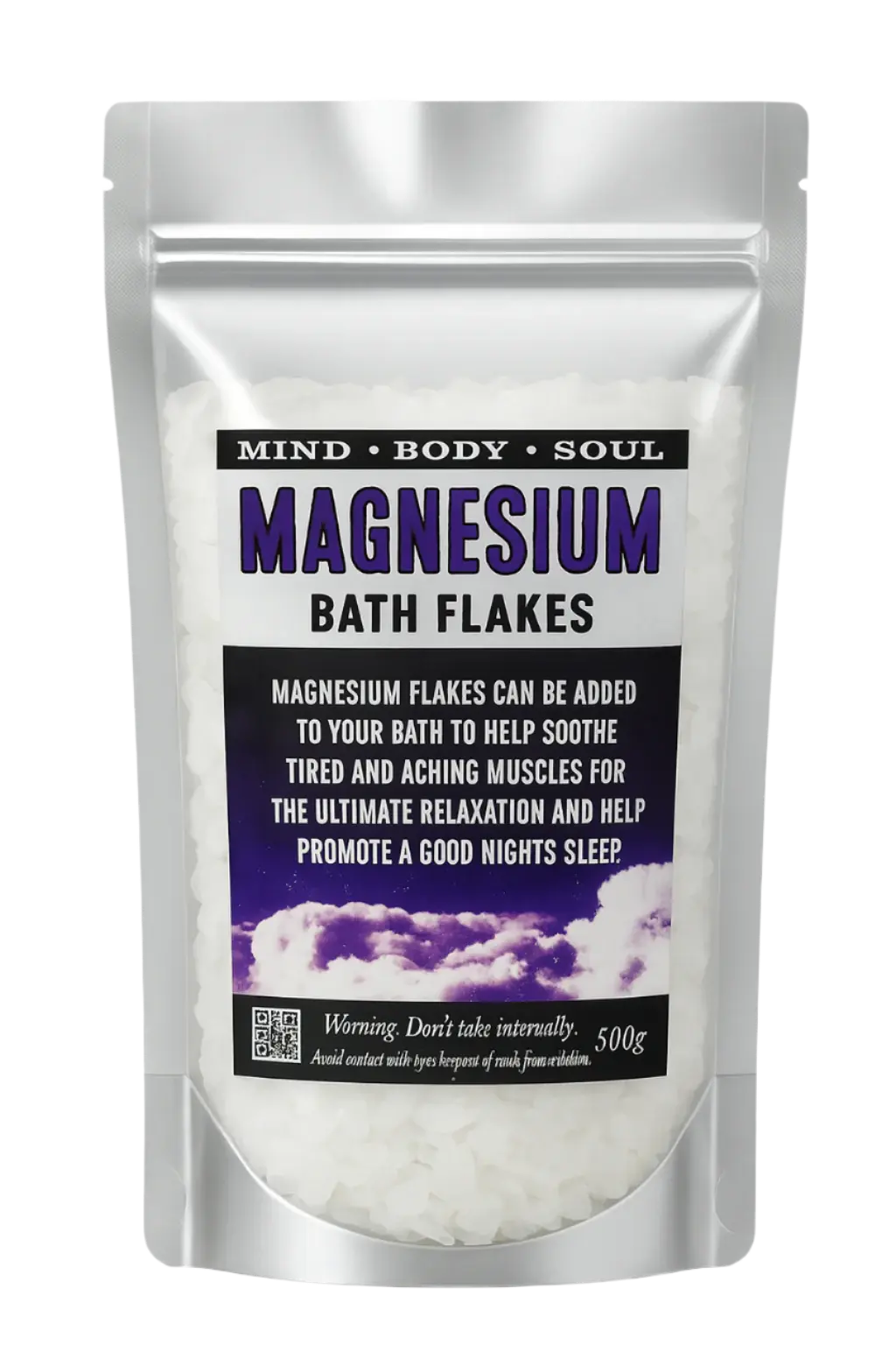 Magnesium Bath Salt Flakes Powerfulhand.com