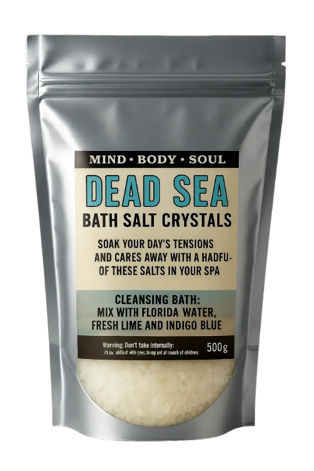 Dead Sea Salt (500g) Powerfulhand.com