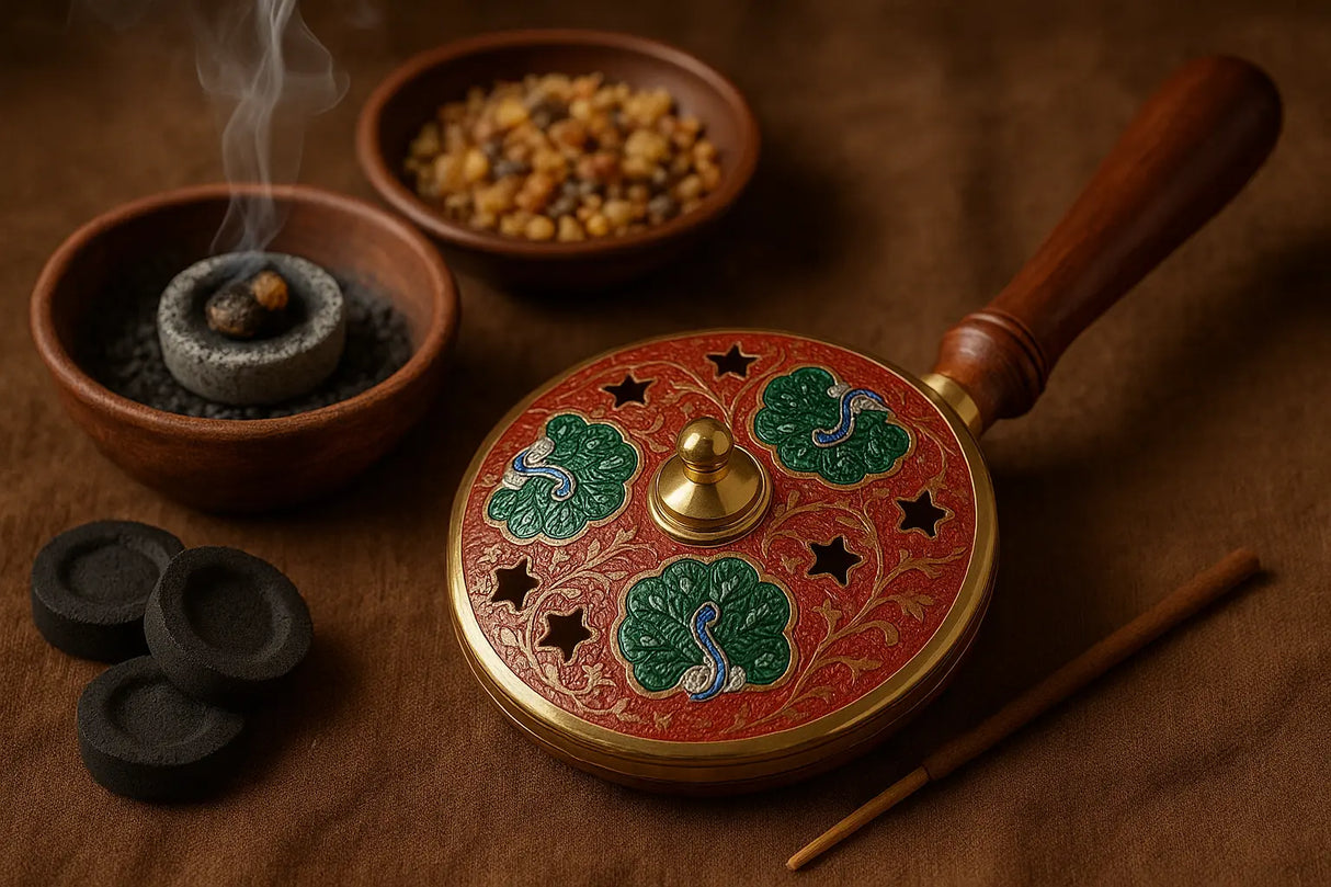 Colourful Handheld Incense Burner Powerfulhand.com