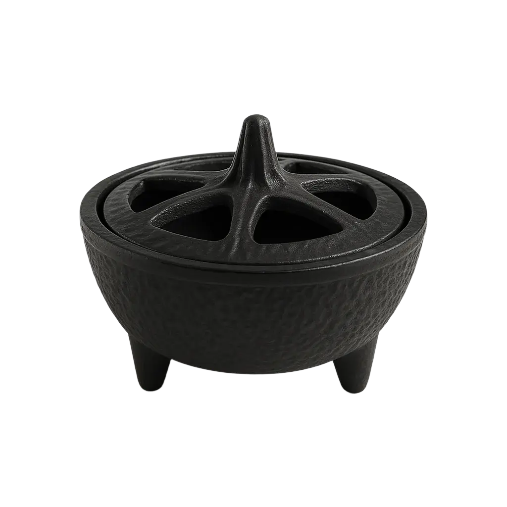 Cast Iron Incense Burner Powerfulhand.com