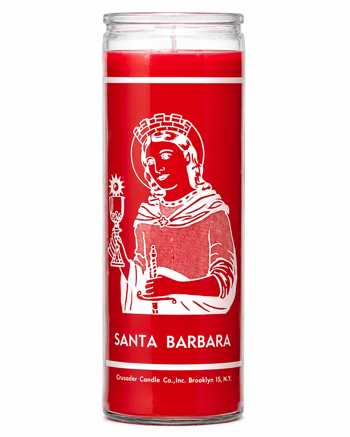Saint Barbara Crusader Candle
