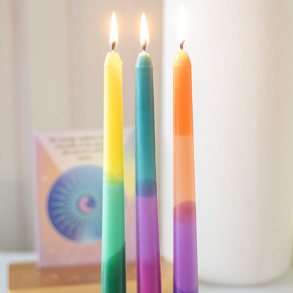 Aura Energy Taper Candles - Set of 3