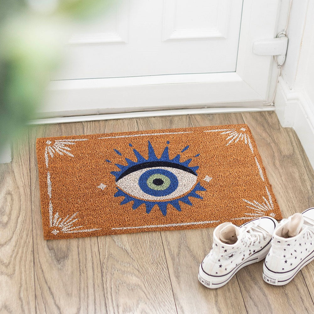 Natural All-Seeing Eye Doormat