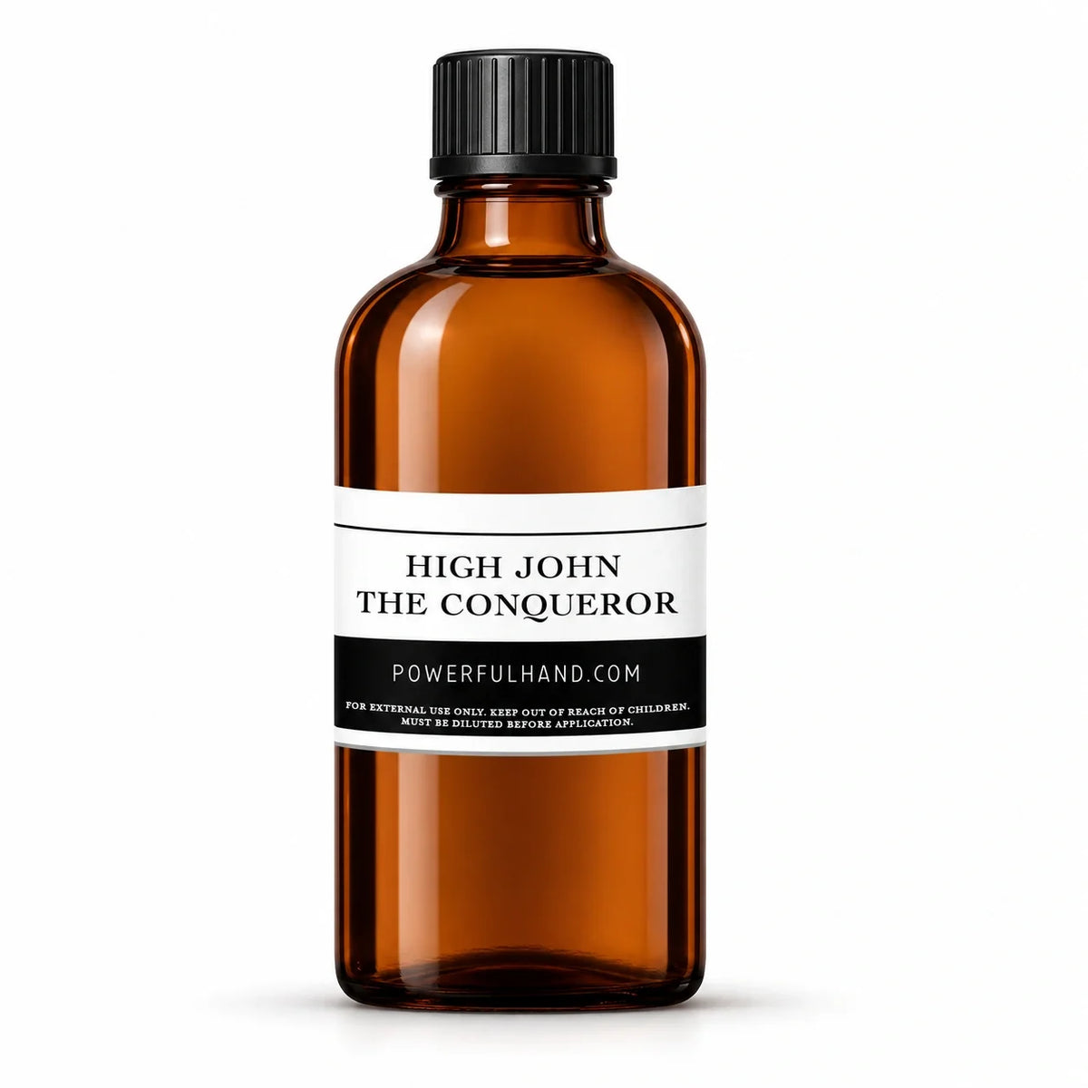 High John the Conqueror Oil — white background studio photo