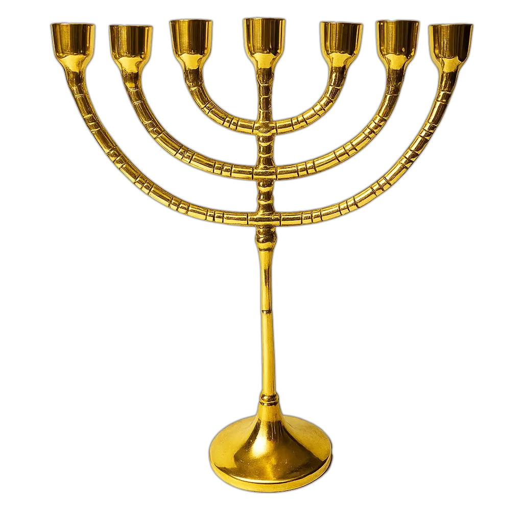 Brass 7 Candle Stick Holder Powerfulhand.com