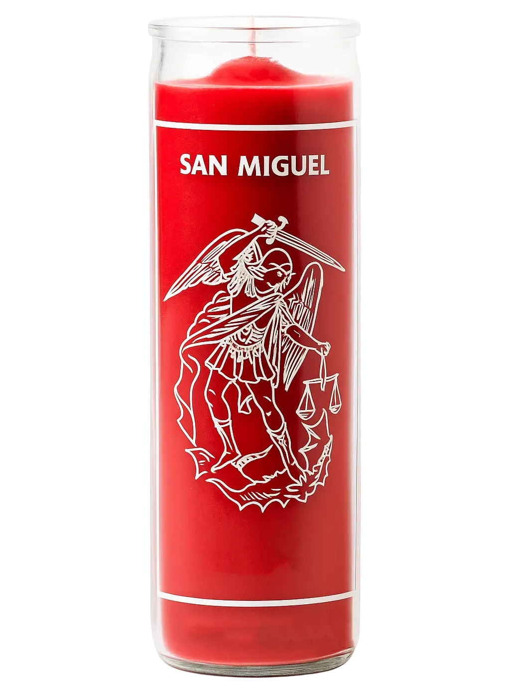 Saint Michael Pullout Candle Powerfulhand.com
