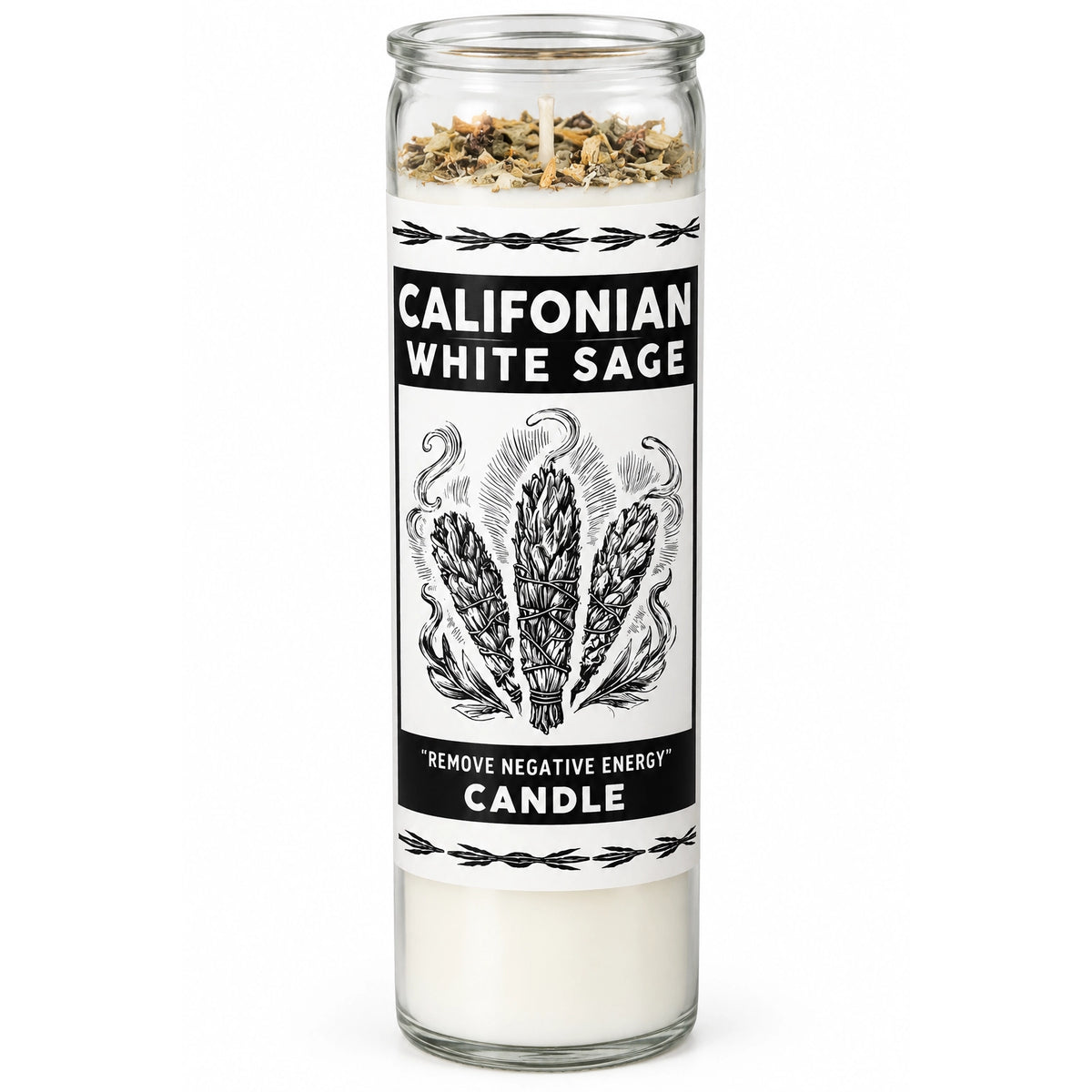 Californian White Sage Purifying Candle Powerfulhand.com