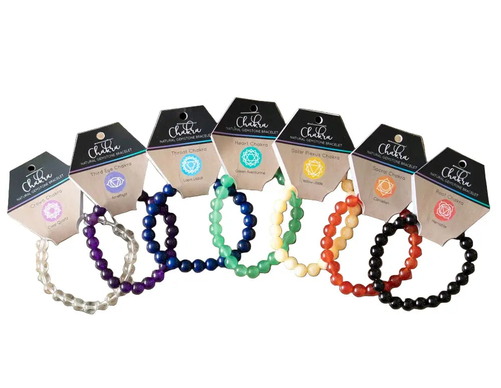Chakra Gemstone Bracelet Powerfulhand.com