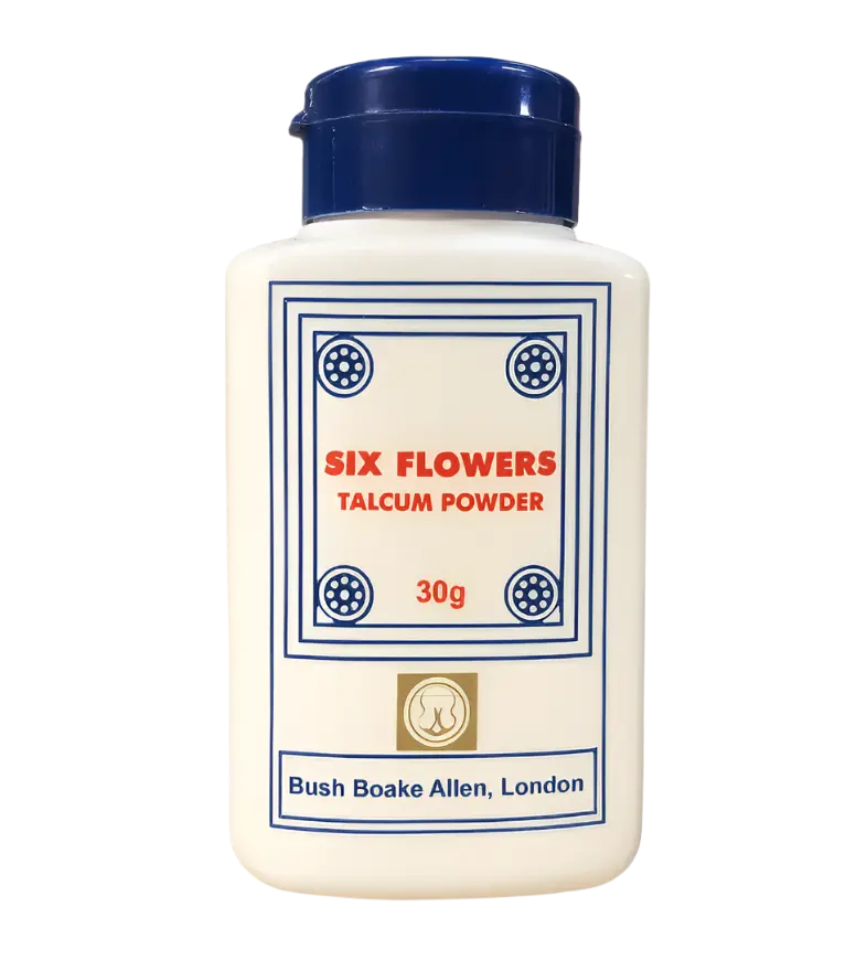 Six Flowers Talcum Powder Powerfulhand.com