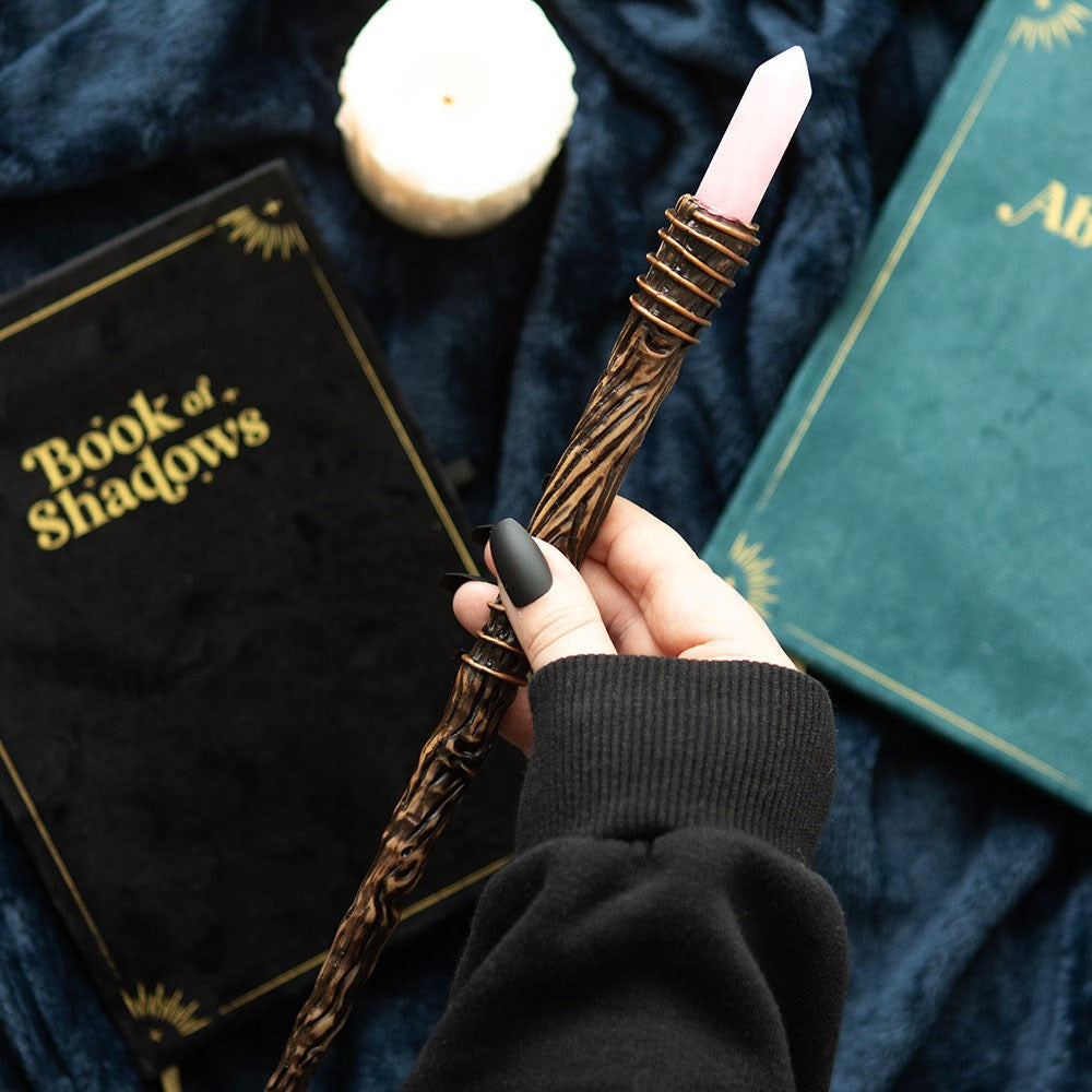 Romance Crystal Wand - Rose Quartz