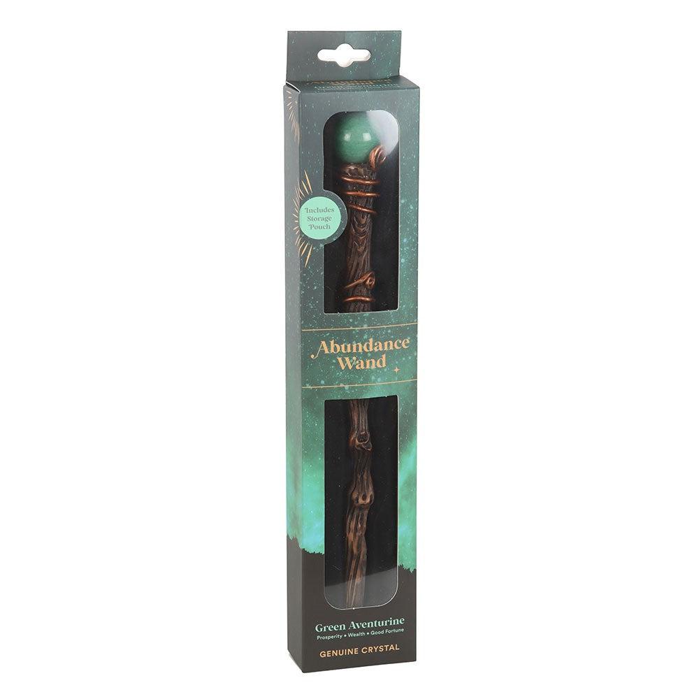 Abundance Crystal Wand - Green Aventurine