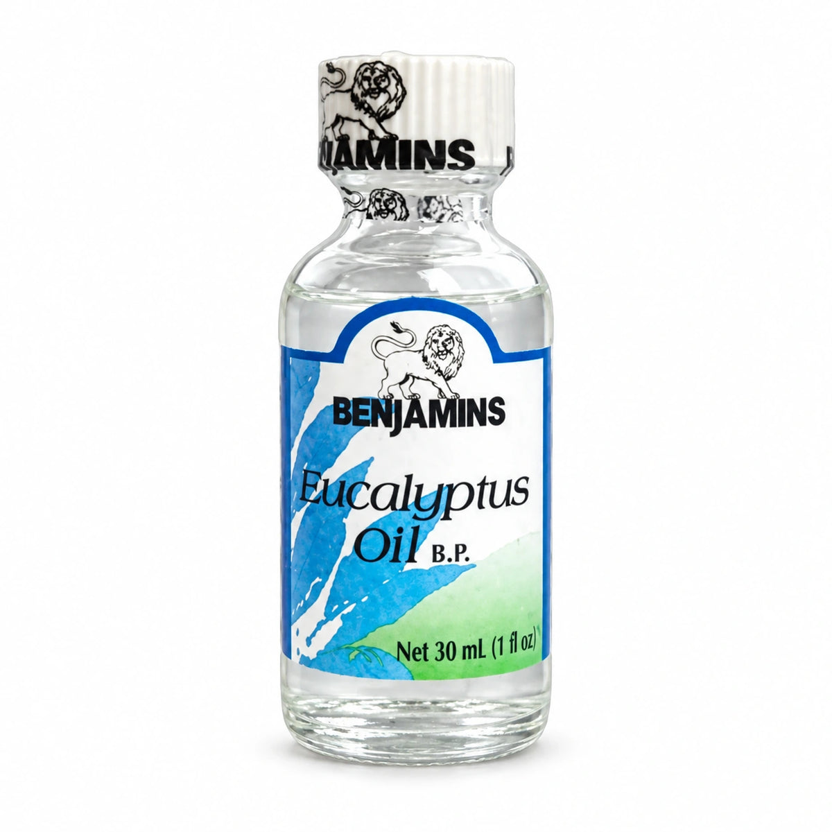 Benjamins Eucalyptus Oil 30ml bottle on a white background