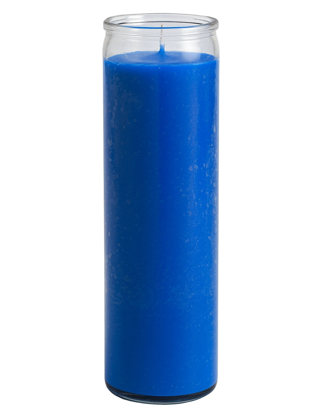 Vela de vidro simples azul