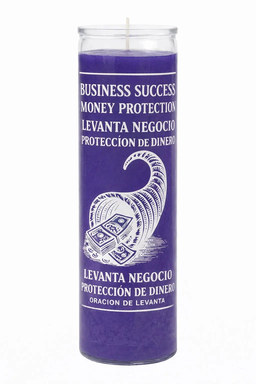 Business Success & Money Protection Prayer Candle Powerfulhand.com