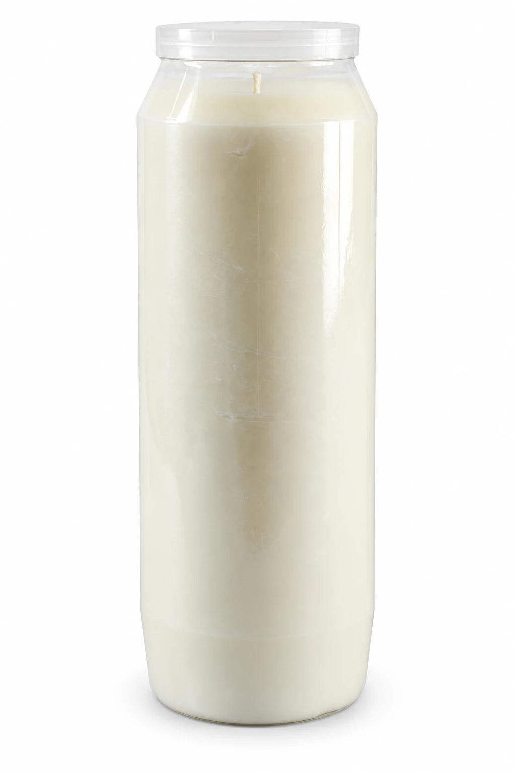 White 9 Day Sanctuary Candle — white studio background