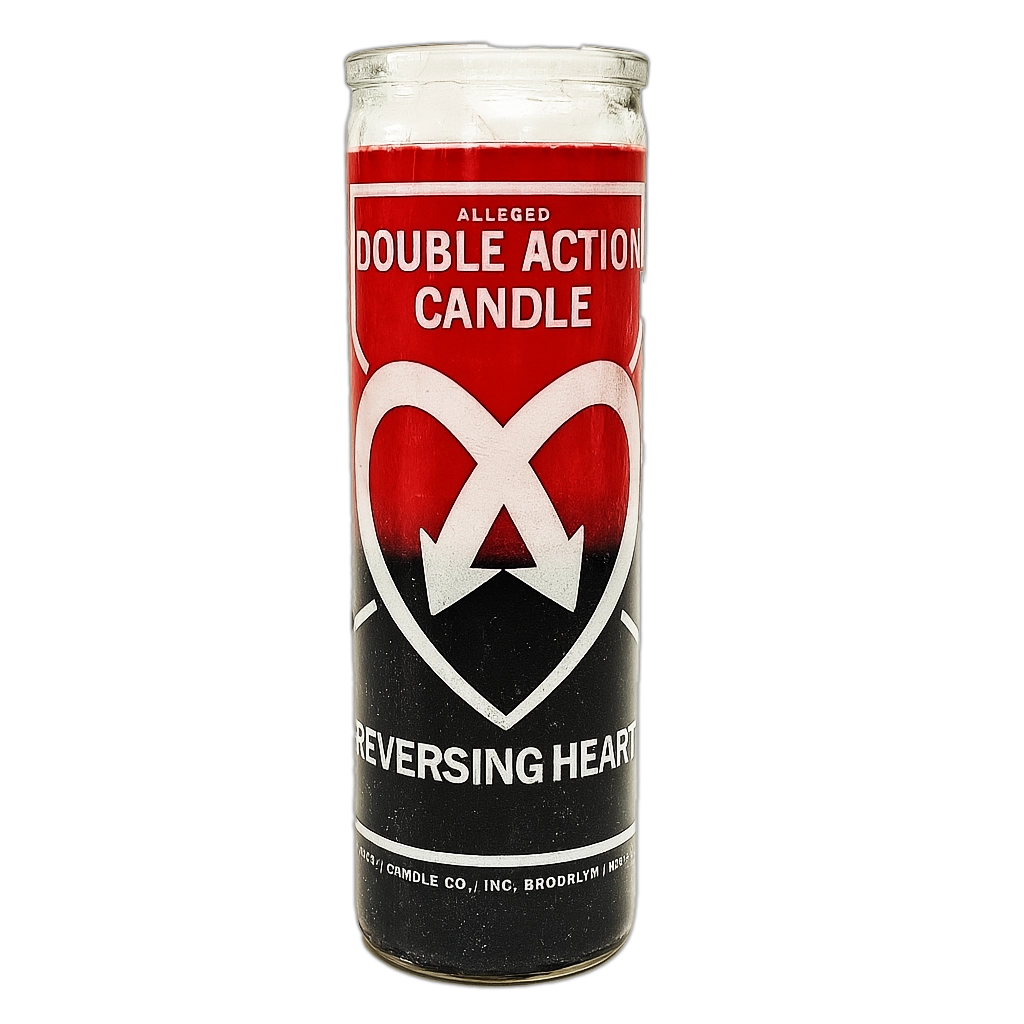 Double Action Reversal Heart Crusader Candle