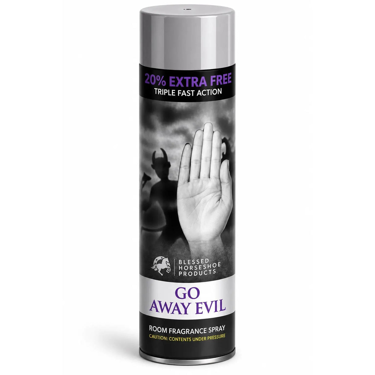Go Away Evil Aerosol Spray Blessed Horseshoe Products